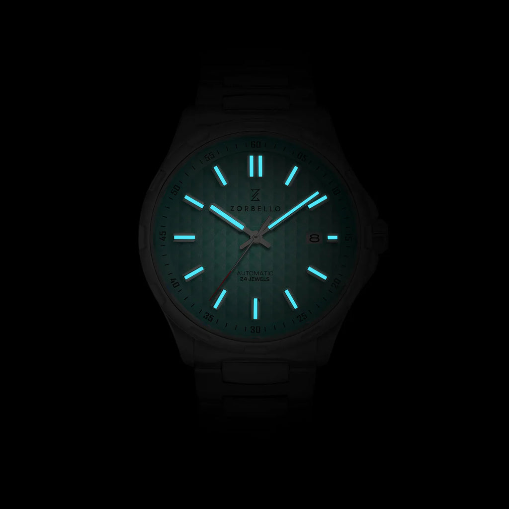 Zorbello Mechanical Watch M1 Series Tiffany Blue LumiNova®