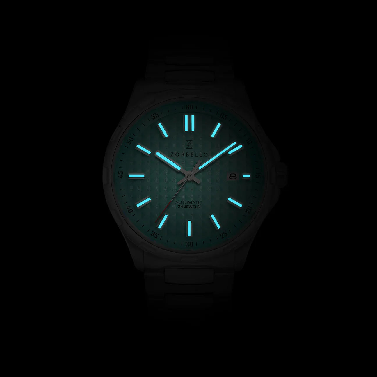 Zorbello Mechanical Watch M1 Series Tiffany Blue LumiNova®