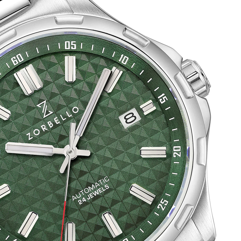 Zorbello Mechanical Watch M1 Series Green LumiNova®
