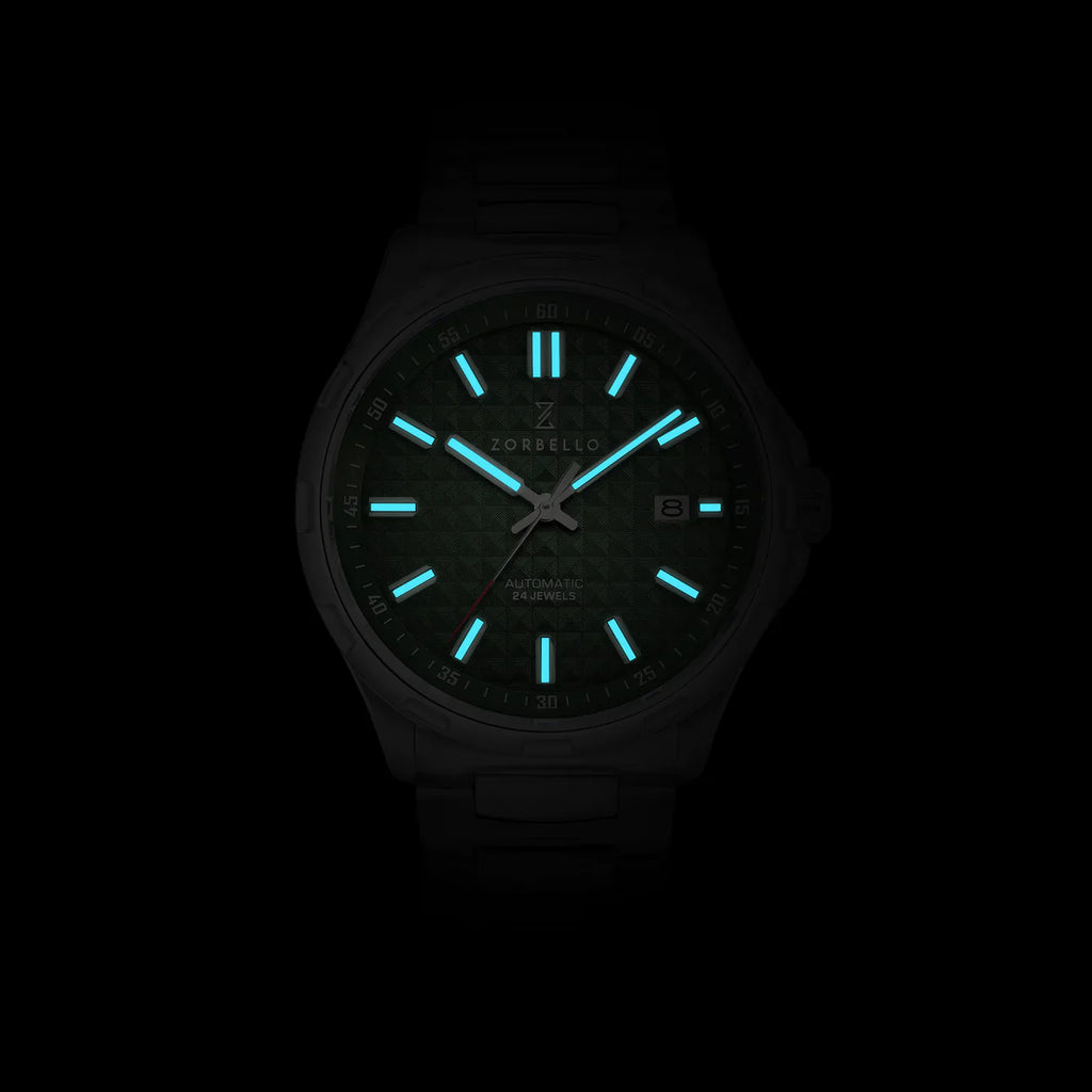 Zorbello Mechanical Watch M1 Series Green LumiNova®