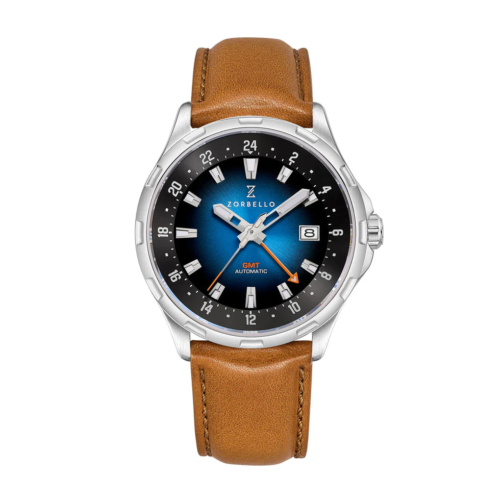 Zorbello Mechanical Watch G1 GMT Blue LumiNova®