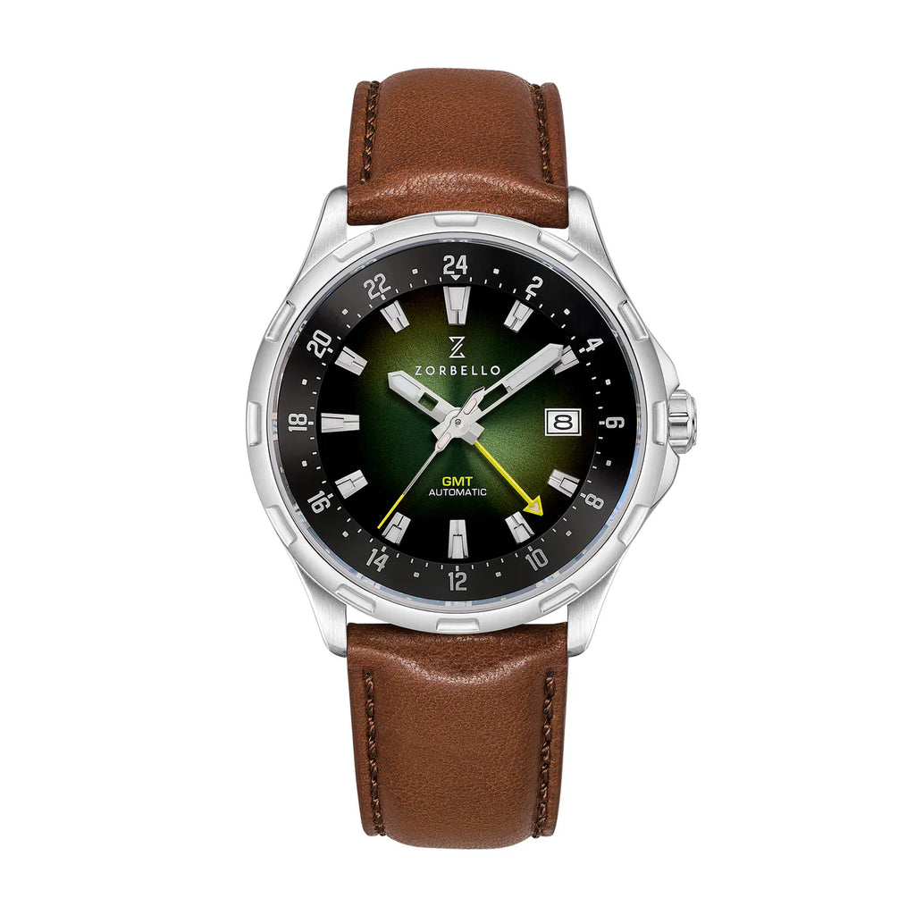 Zorbello Mechanical Watch G1 GMT Green LumiNova®