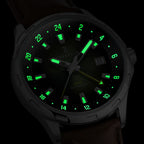 Zorbello Mechanical Watch G1 GMT Green LumiNova®