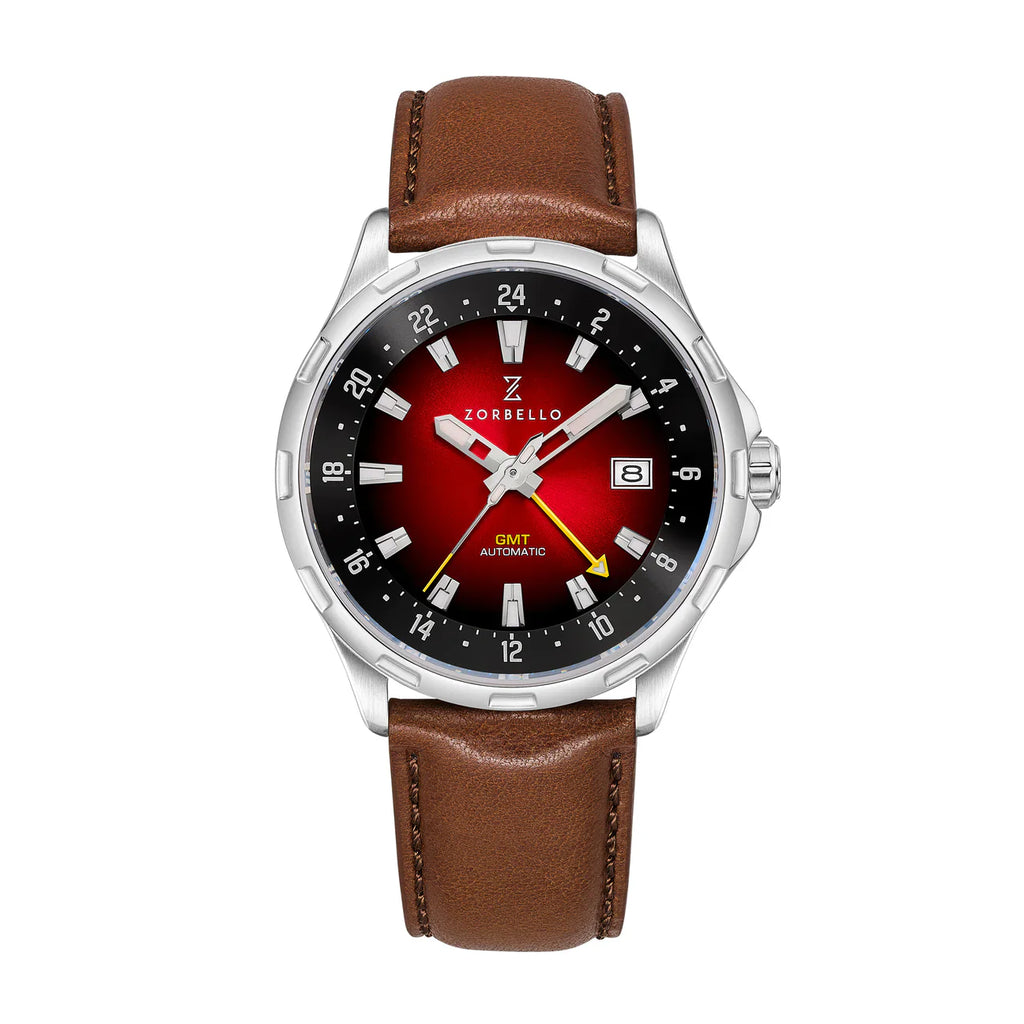 Zorbello Mechanical Watch G1 GMT Red LumiNova®