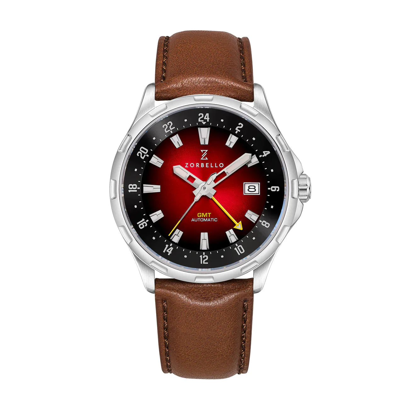 Zorbello Mechanical Watch G1 GMT Red LumiNova®