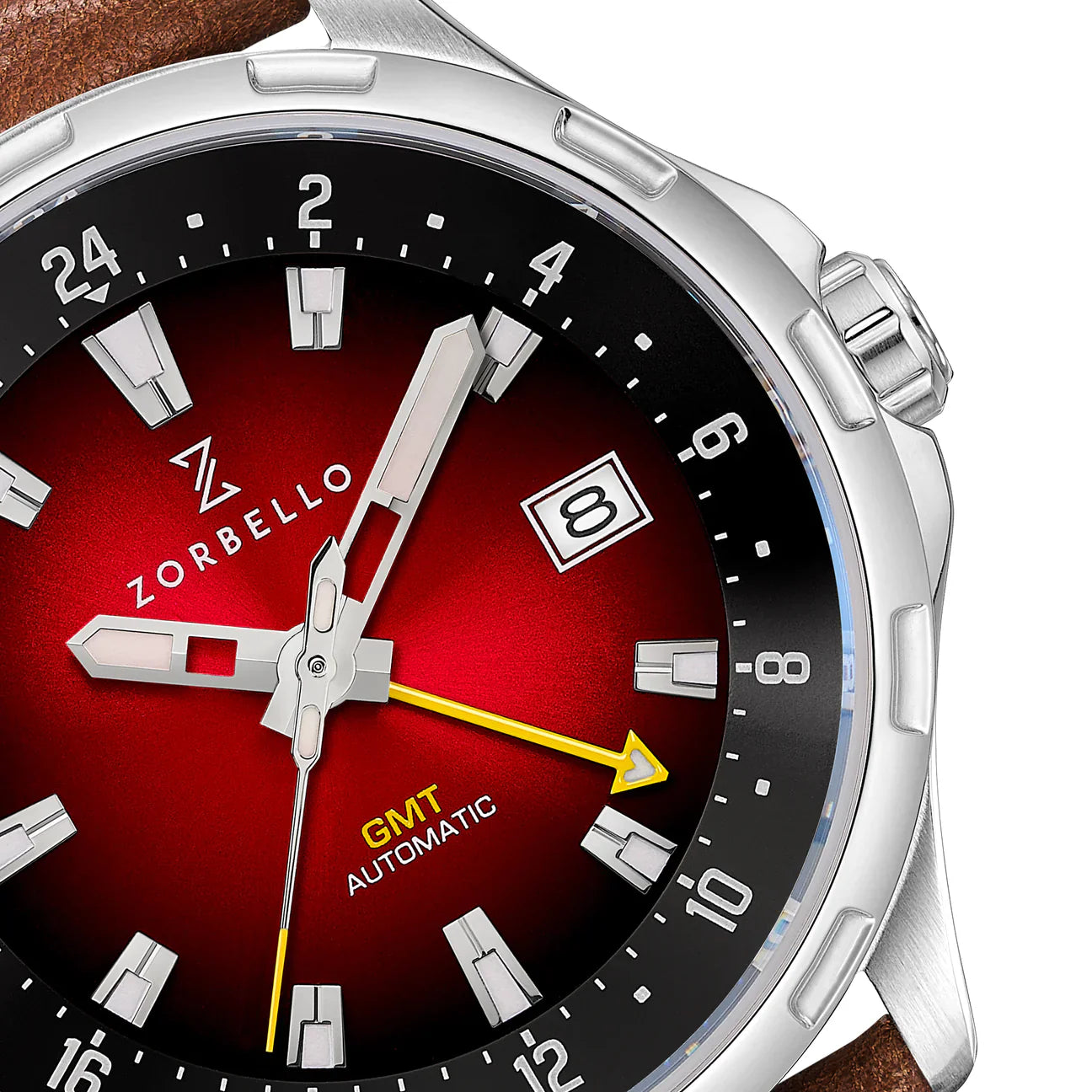 Zorbello Mechanical Watch G1 GMT Red LumiNova®