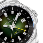 Zorbello Mechanical Watch G1 GMT Green SS LumiNova®