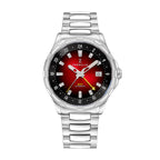 Zorbello Mechanical Watch G1 GMT Red SS LumiNova®
