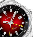 Zorbello Mechanical Watch G1 GMT Red SS LumiNova®