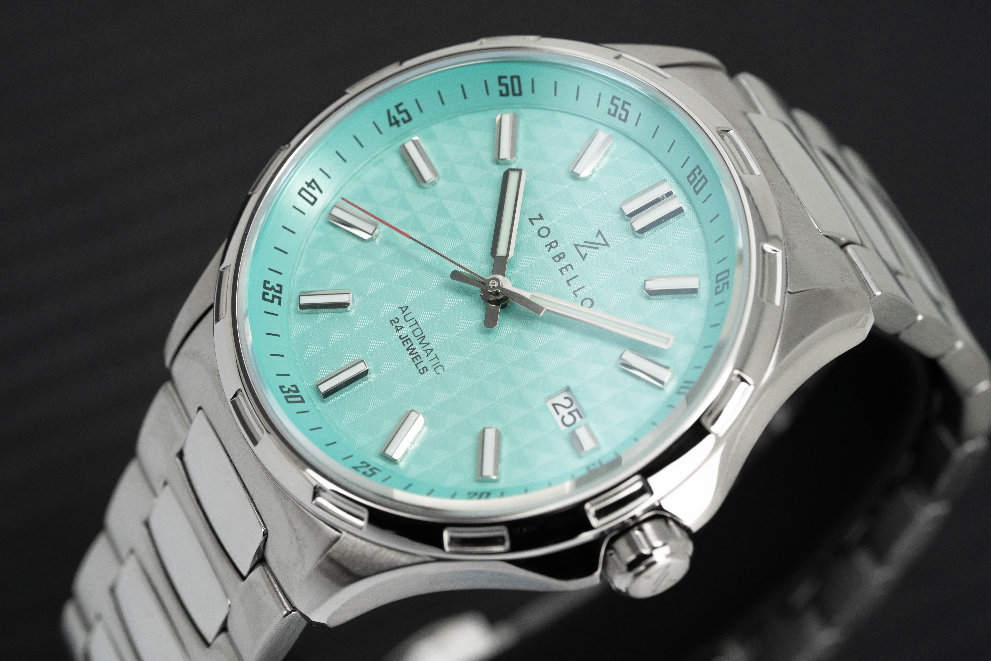 Zorbello Mechanical Watch M1 Series Tiffany Blue LumiNova®