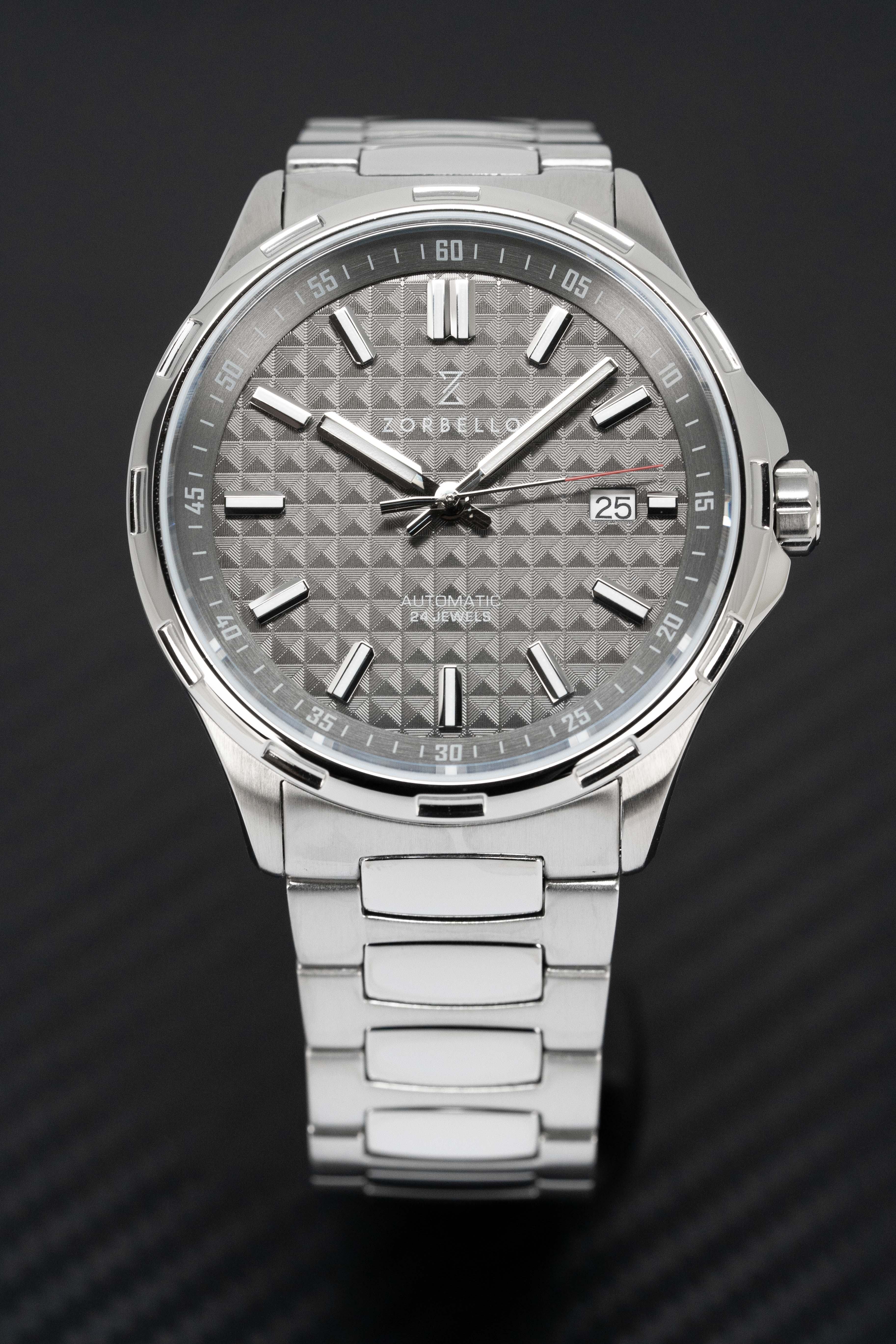 Zorbello Mechanical Watch M1 Series Grey LumiNova®