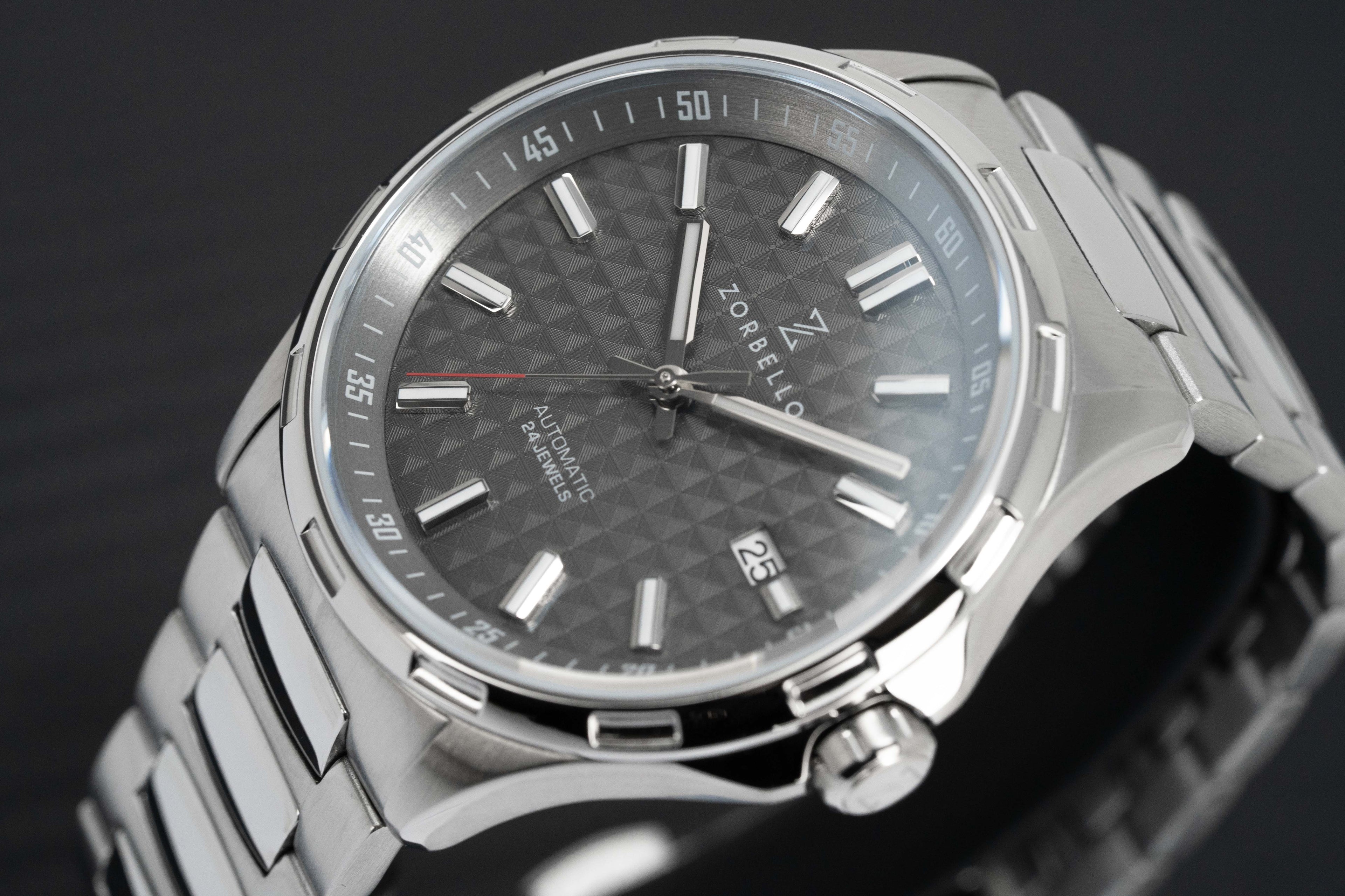 Zorbello Mechanical Watch M1 Series Grey LumiNova®