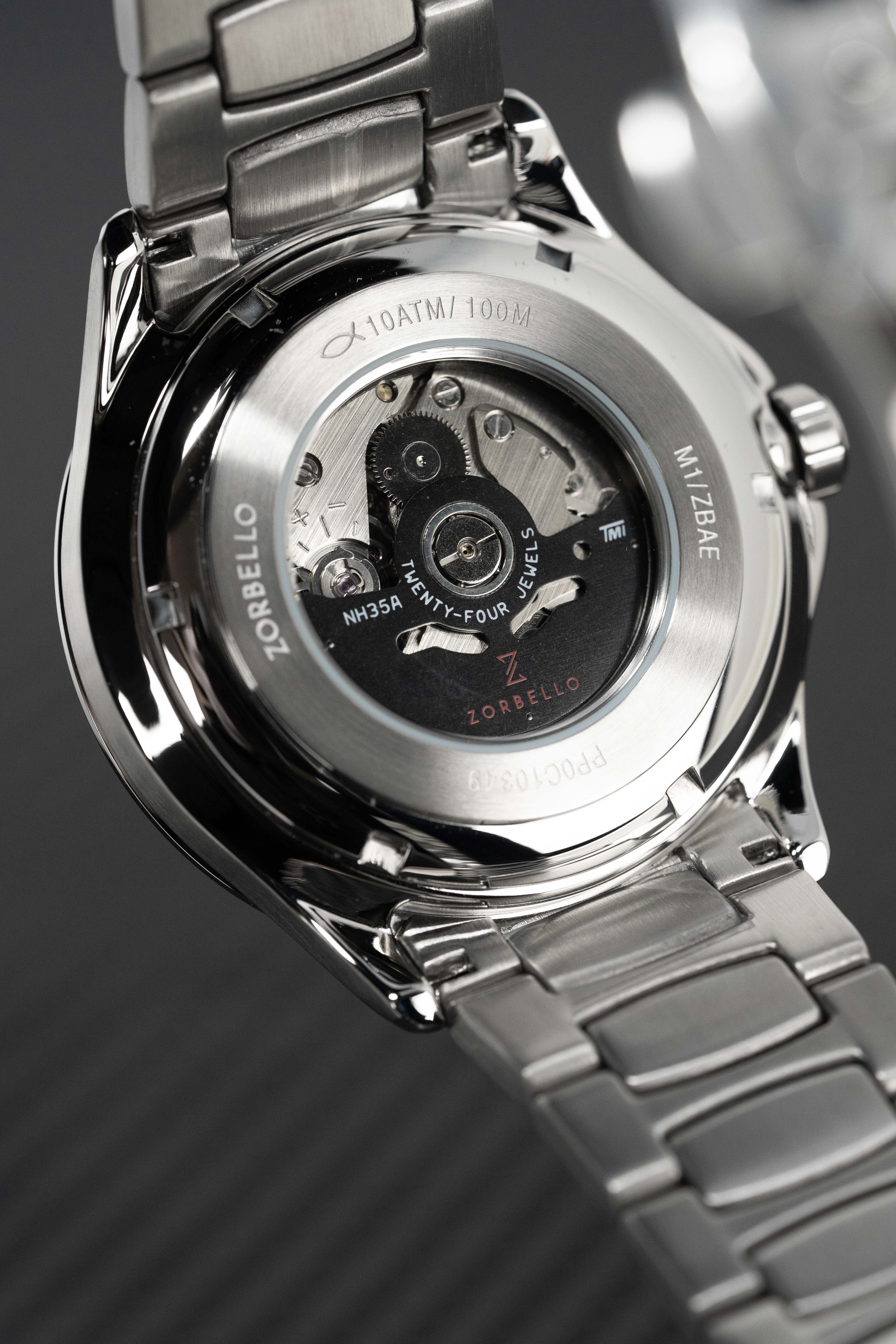 Zorbello Mechanical Watch M1 Series Grey LumiNova®