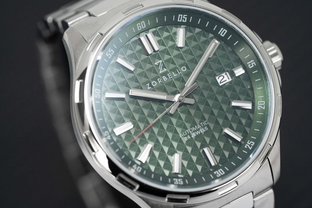 Zorbello Mechanical Watch M1 Series Green LumiNova®