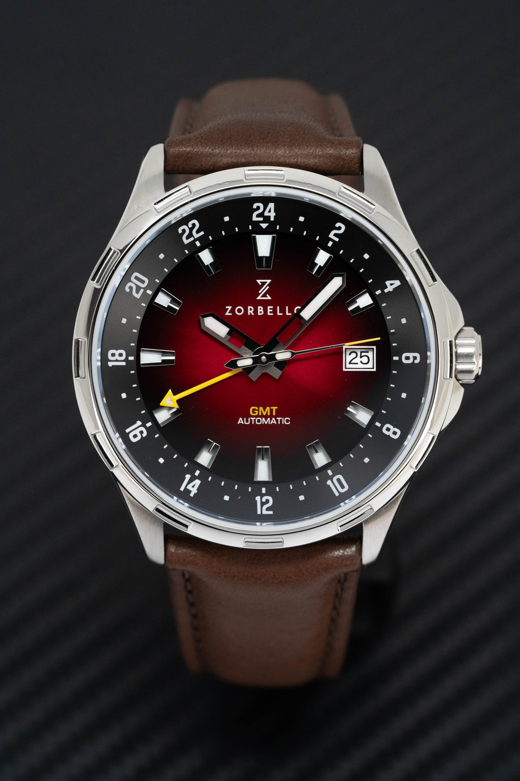 Zorbello Mechanical Watch G1 GMT Red LumiNova®