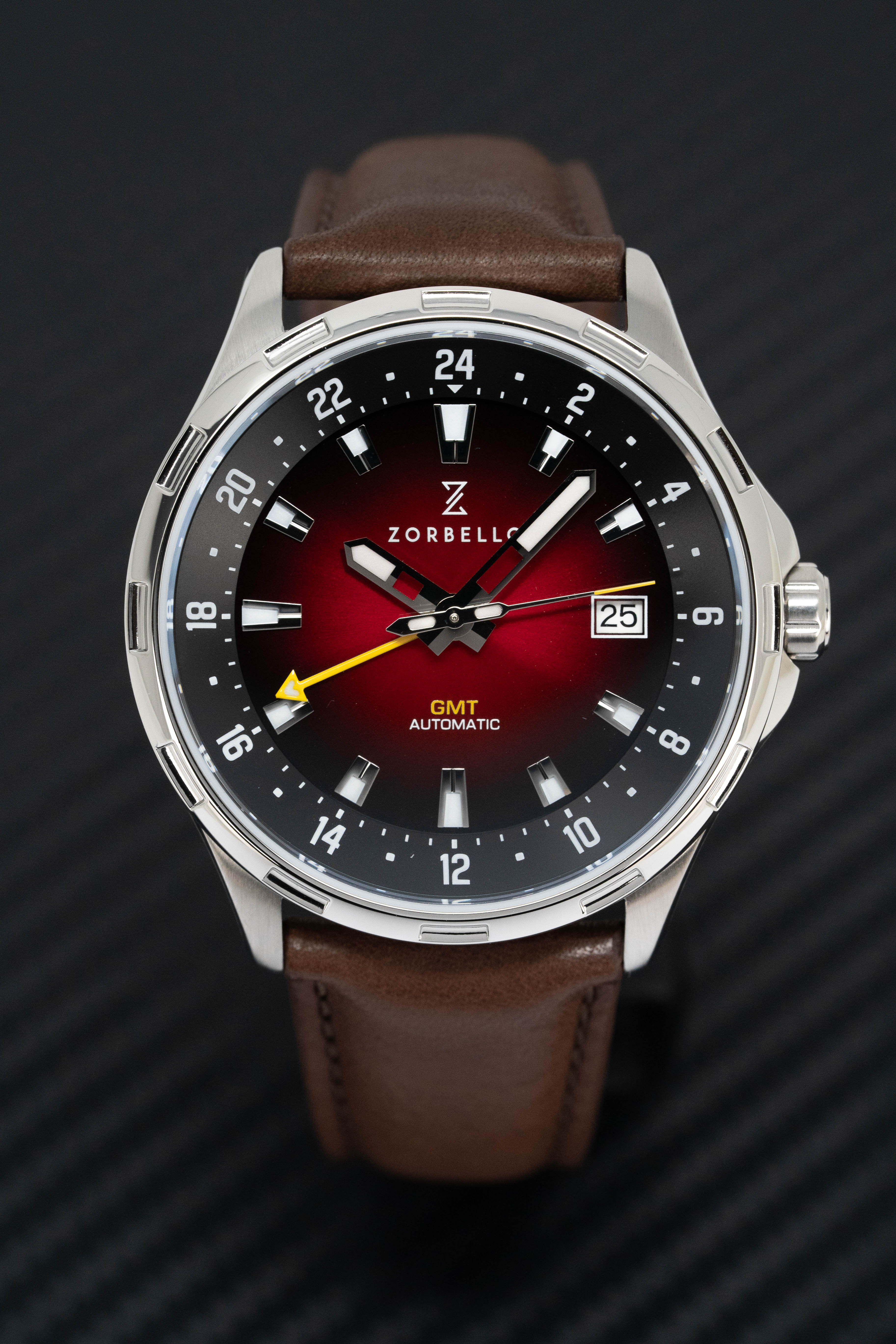 Zorbello Mechanical Watch G1 GMT Red LumiNova®
