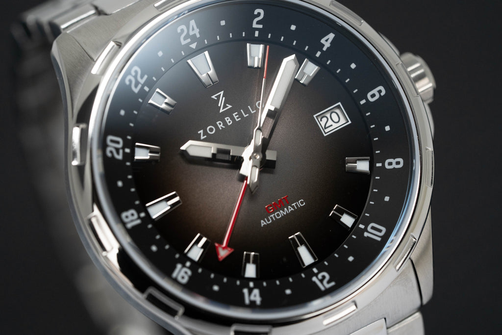 Zorbello Mechanical Watch G1 GMT Brown SS LumiNova®