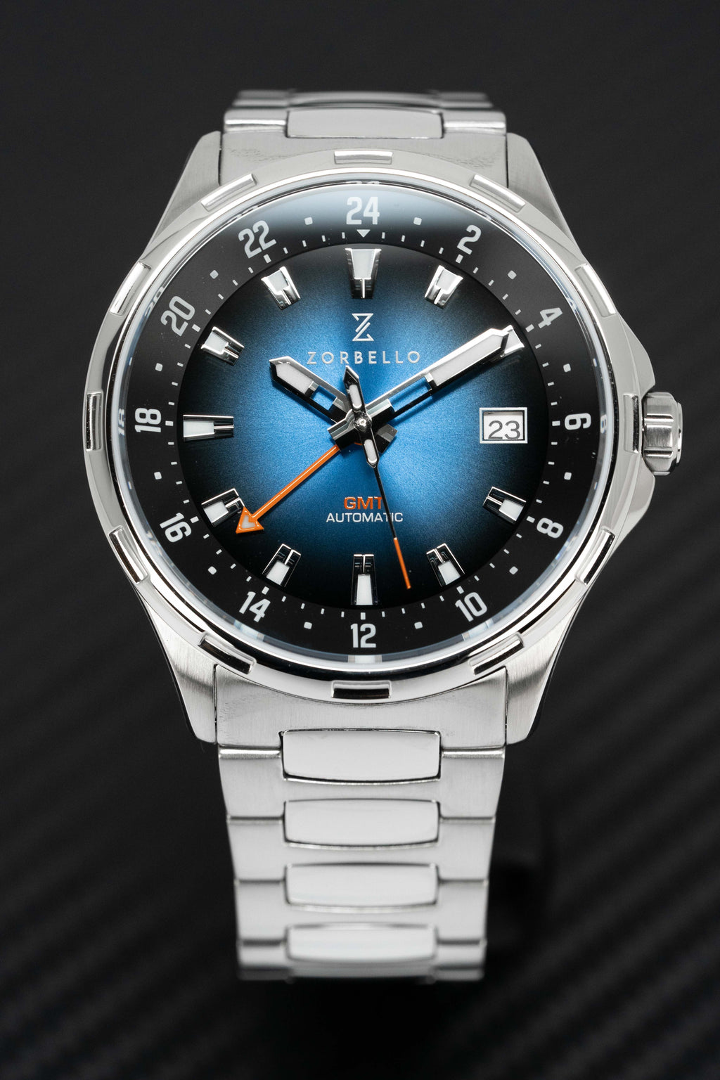 Zorbello Mechanical Watch G1 GMT Blue SS LumiNova®