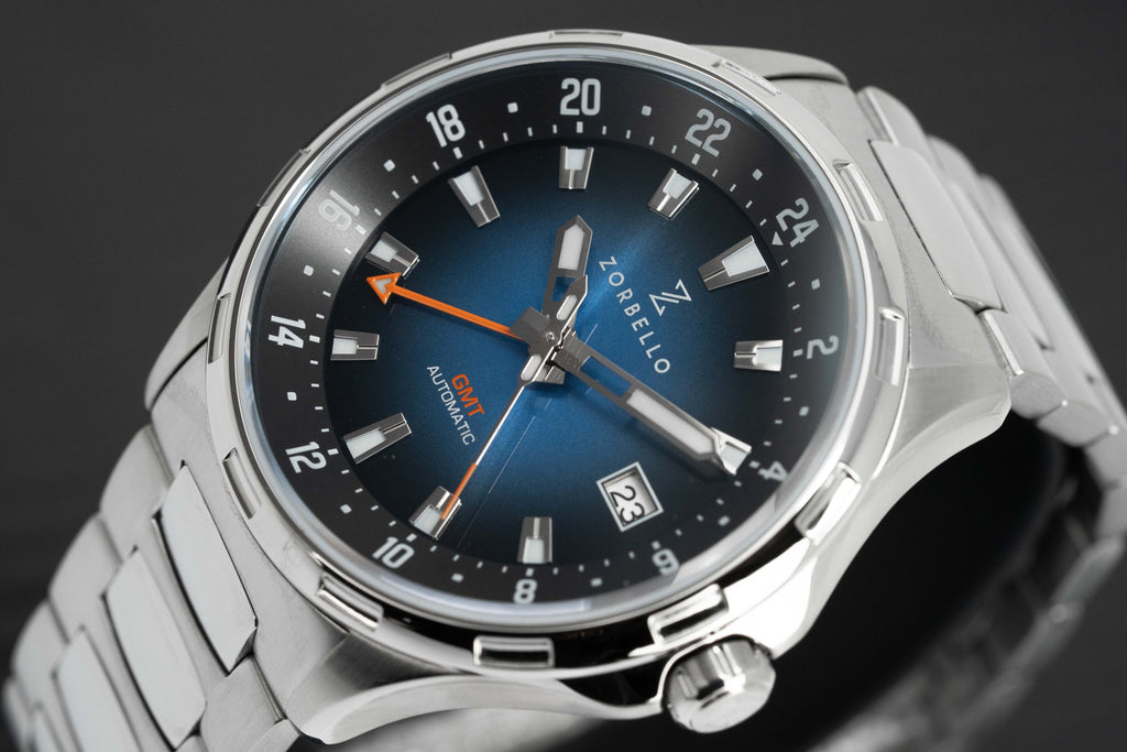 Zorbello Mechanical Watch G1 GMT Blue SS LumiNova®