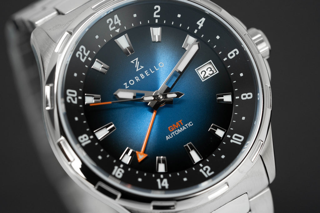 Zorbello Mechanical Watch G1 GMT Blue SS LumiNova®