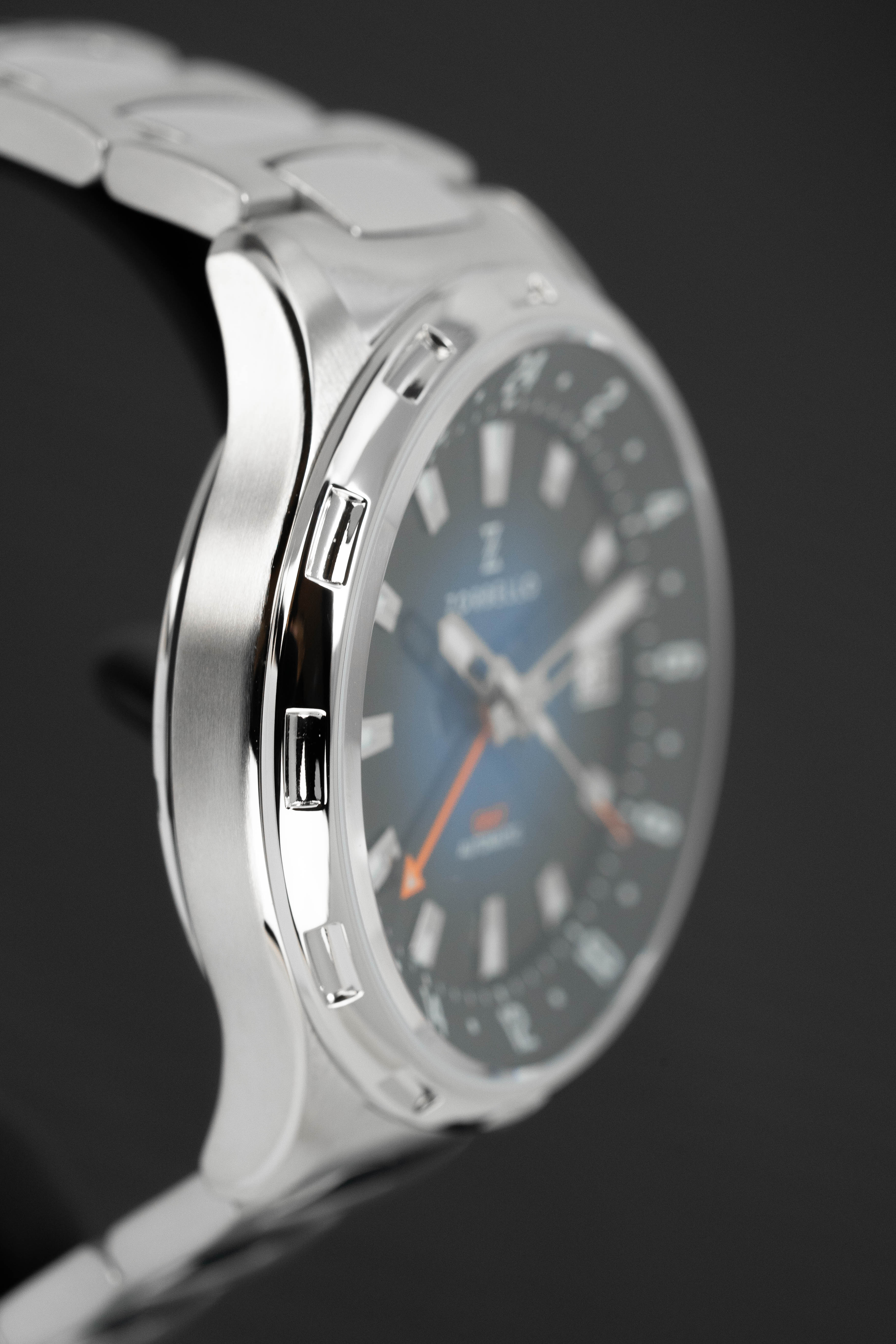 Zorbello Mechanical Watch G1 GMT Blue SS LumiNova®
