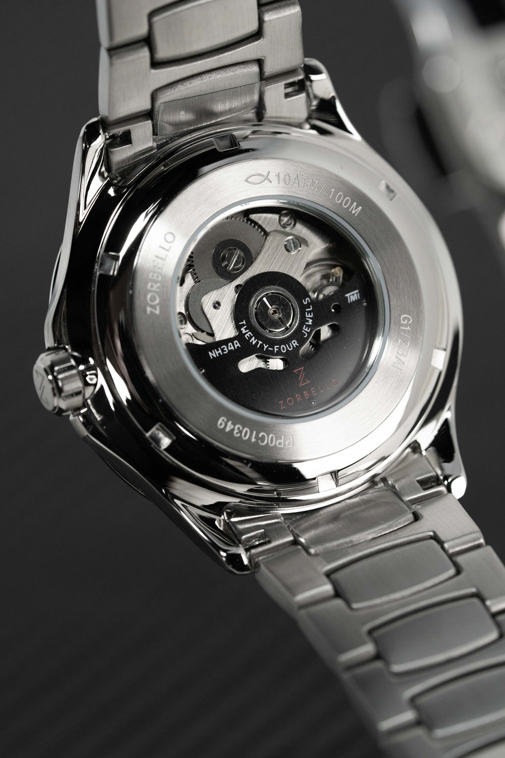 Zorbello Mechanical Watch G1 GMT Green SS LumiNova®