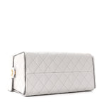 Caviar Quilted Medium Chanel 25 Handbag Light Gray