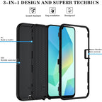 Entronix Case Compatible with Galaxy S24 FE - Triple-Layer Heavy Duty Protection