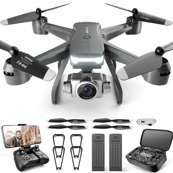 Professional Drone 6K HD Dual Camera Wifi FPV Portable RC Quadcopter 2 BATTERY,Drones suitable for adults/beginners.Logistics is randomly sent by UPS/UNI/USPS/.GOFO