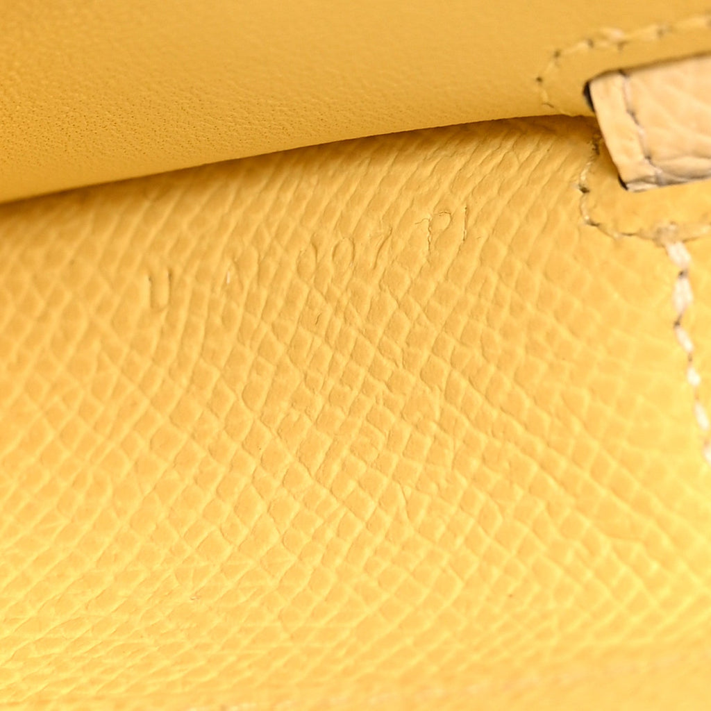 Epsom Verso Kelly Wallet To Go Nata Jaune Poussin
