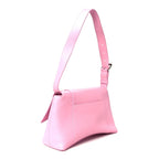 Semi Shiny Smooth Calfskin Small Downtown Shoulder Bag Candy Pink