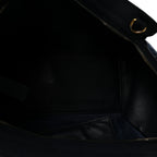 Calfskin Suede Small Monogram Downtown Cabas Navy Blue