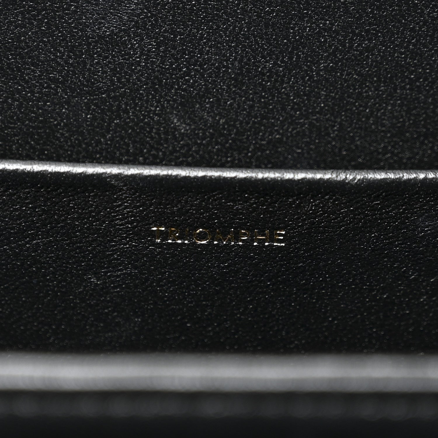 Shiny Calfskin Medium Triomphe Black