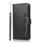 SAHARA - Indy Series Black Leather Wallet Case - iPhone 13 Mini