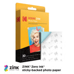 Kodak Zink Photo Paper 2x3"(20 Sheets) Compatible with PRINTOMATIC, Smile & Step Cameras & Printers