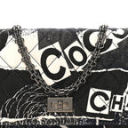 Canvas Printed Quilted 2.55 Reissue Wallet On Chain WOC White Black Navy Blue