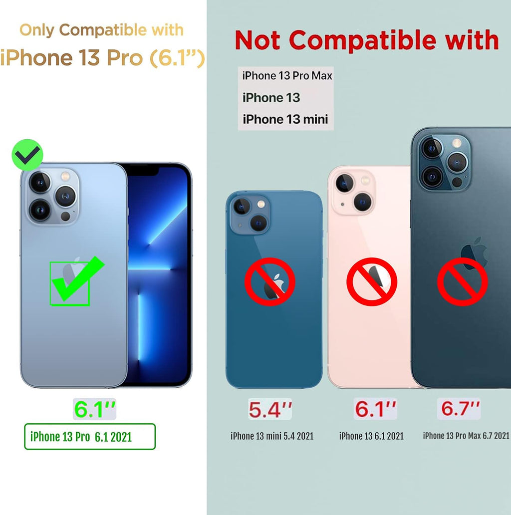 Entronix Clear Camera Lens Protector Compatible with iPhone 13 Pro - 2-Piece Combo
