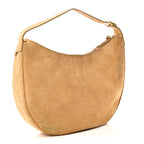 Suede Calfskin Large Lulu Shoulder Bag Beige