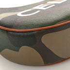 Canvas Calfskin Camouflage Ava Logo Triomphe Shoulder Bag Khaki