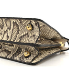 Snakeskin Shiny Nappa Petite Peekaboo I SEE U Satchel Daisy Roccia Camelia