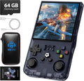 Retro Handheld Game Console, 4.0 Inch 720x720 IPS Screen, Built-in 18,000+ Classic Game, Battery Retro Gaming Console Gray 64GB