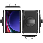 SAHARA - Raider Series Hand Strap Case for Samsung Galaxy Tab S10 FE, Tab S8, Tab S9, and Tab S9 FE - Black