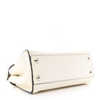 Cuoio Romano Snakeskin Selleria Mini Peekaboo Iconic Satchel White Stone