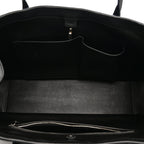 Grained Calfskin Alger Shoulder Bag Black
