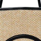 Raffia Saint Jacques Tote Black