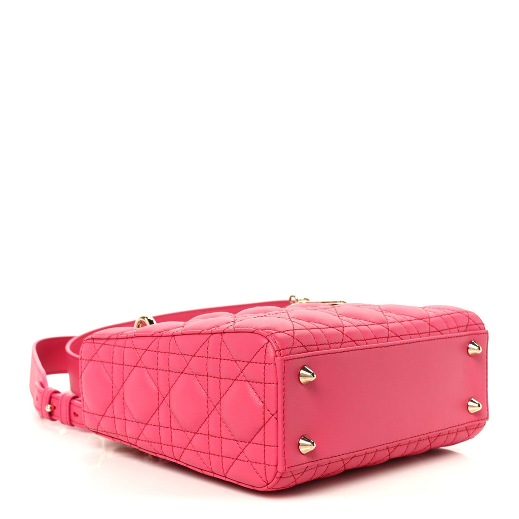 Lambskin Cannage Small My ABCDior Lady Dior Passion Pink