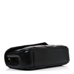 Lambskin Chevron Quilted Small Loulou Black