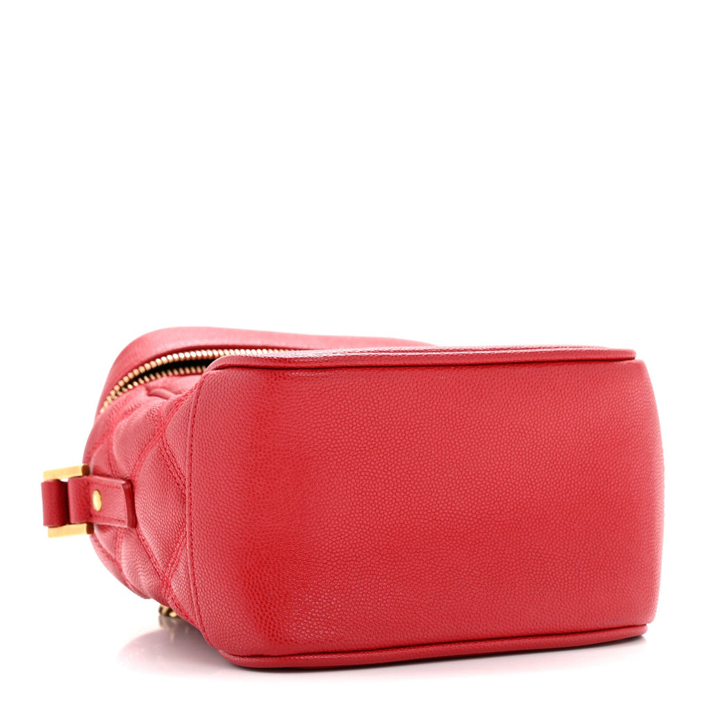 Grain de Poudre Quilted 80's Vanity Bag Rouge Eros