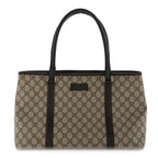 GG Plus Monogram Medium Joy Tote Dark Brown