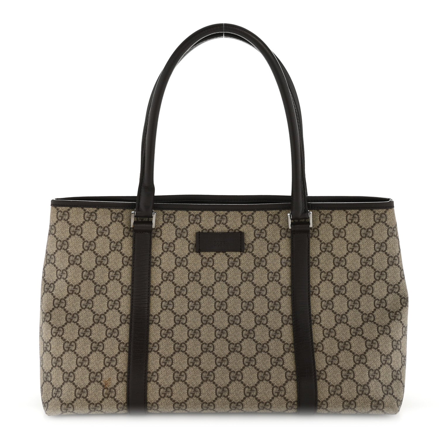 GG Plus Monogram Medium Joy Tote Dark Brown